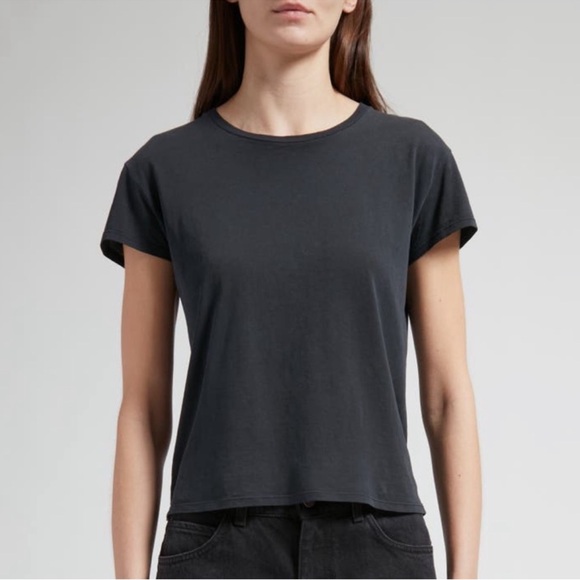 The Row Tops - The Row Tori Organic Cotton T-Shirt in Black